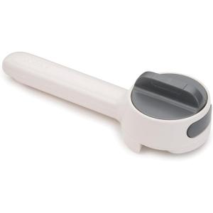 Joseph Joseph Can-Do Plus Compact Can Opener Manual Easy Twist Pull Tab Stainless Steel Portable Space-Saving, White(Plus)