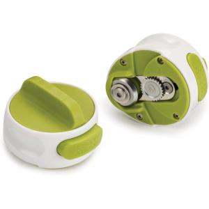 Joseph Joseph Can-Do Plus Compact Can Opener Manual Easy Twist Pull Tab Stainless Steel Portable Space-Saving, White(Standard)