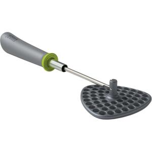Joseph Joseph Delta Folding Nylon Head, Space Saving Potato Masher, Stores Flat(Gray/Green)