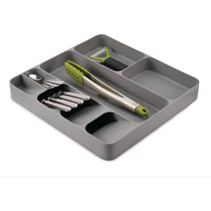 Joseph Joseph DrawerStore Compact Utensil Organizer For Kitchen Drawer Silverware, Flatware Tray, Small, Grey(Flatware & Utensils Organizer)