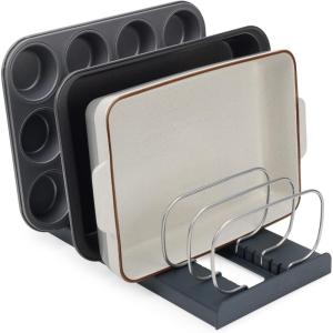 Joseph Joseph DrawerStore Cookware Organizer, Baking Tray Rack, Space Saving Storage for Pans, Lids, Cutting Boards(Baking Trays)