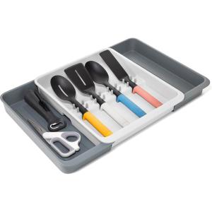 Joseph Joseph DrawerStore Expanding Utensil and Gadget Organizer, Expandable Tray for Kitchen Drawer, Recycled Plastic(Utensils Organizer)