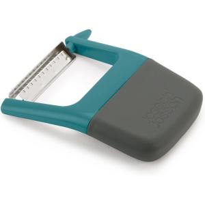 Joseph Joseph Duo Easy-Grip Julienne Peeler, Vegetable Kitchen Peeler and Potato-Eye Remover, Dark Opal(Julienne)