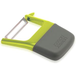 Joseph Joseph Duo Easy-Grip Julienne Peeler, Vegetable Kitchen Peeler and Potato-Eye Remover, Dark Opal(Straight)