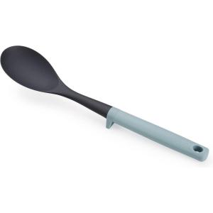 Joseph Joseph Duo Solid Spoon with Integrated Tool Rest Hygienic Design, Heat-Resistant Nylon Head, Ideal for Non-Stick Cookware, Opal