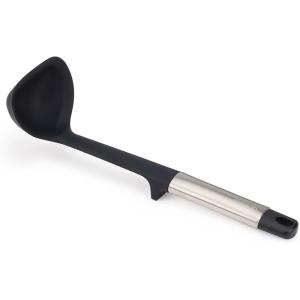 Joseph Joseph Elevate Silicone Solid Spoon, BPA Free, Heat Resistant Non Stick Kitchen Utensil, Weighted Stainless Steel Handle(Ladle)