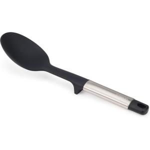 Joseph Joseph Elevate Silicone Solid Spoon, BPA Free, Heat Resistant Non Stick Kitchen Utensil, Weighted Stainless Steel Handle(Spoon)
