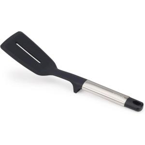 Joseph Joseph Elevate Silicone Solid Spoon, BPA Free, Heat Resistant Non Stick Kitchen Utensil, Weighted Stainless Steel Handle(Turner)
