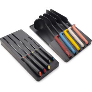 Joseph Joseph Elevate Your Cooking 10-piece Knife & Utensil Set with in-drawer storage trays
