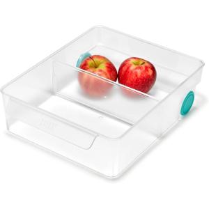 Joseph Joseph FridgeStore Egg Storage Caddy – Holds 12 Eggs, Easy-Access Handle and Wheels, BPA-Free Fridge Organizer(Large Caddy)