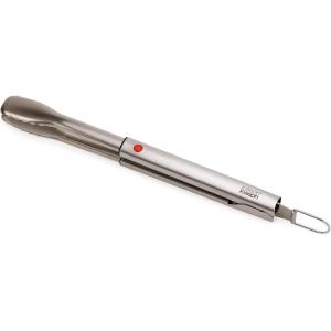 Joseph Joseph GrillOut Silicone BBQ Basting Brush with Stainless Steel Handle, High-Heat Resistant Bristles, Retractable for compact storage, Easy-Clean(Tongs)