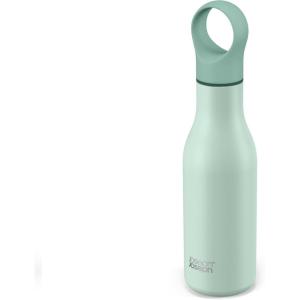 Joseph Joseph Loop™ Vacuum Insulated Water Bottle 500 ml (17 fl. oz) – Brushed/Anthracite(Green)