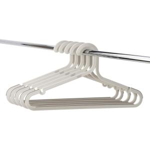 Joseph Joseph Orderly Set of 2 Easy-Grip Pant Hangers, One Clip Design, for Pants and Skirts with Heavy-Duty Rotating Hook(Standard)