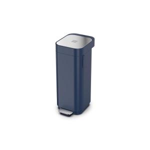 Joseph Joseph Porta 40L/10.5 Gallon Convenient Pedal Bin Trash Can – Midnight Blue
