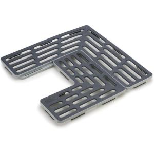 Joseph Joseph SinkSaver Adjustable Sink Protector Mat, Non-Slip, Gray(Gray)