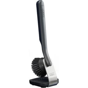 Joseph Joseph SinkTech Dish Brush with Replacement Head, Durable Bristles, Easy to Replace(With Stand)