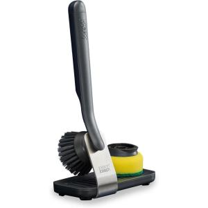 Joseph Joseph SinkTech Dish Brush with Replacement Head, Durable Bristles, Easy to Replace(With Storage)