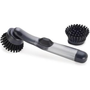 Joseph Joseph SinkTech Refillable Soap-Dispensing Dish Brush with Stainless Steel Storage Stand Drip Tray(Soap dispensing Brush)