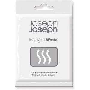 Joseph Joseph Trash Can Odor Filters, Smell Absorbing Refills for Food Waste Caddy, Compost Bin, Activated Carbon Deodorizer – Pack of 6(2 Count (Pack of 1))