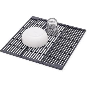 Platform Folding Gray Sink Drainer