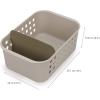 Joseph Joseph EasyStore – Bathroom essentials Storage Basket Organiser with Moveable Divider, Ecru, Large(Large (Pack of 1))