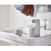 Joseph Joseph Slim Soap Dispenser, Compact and Stylish Design, 12.3oz Capacity, Ecru