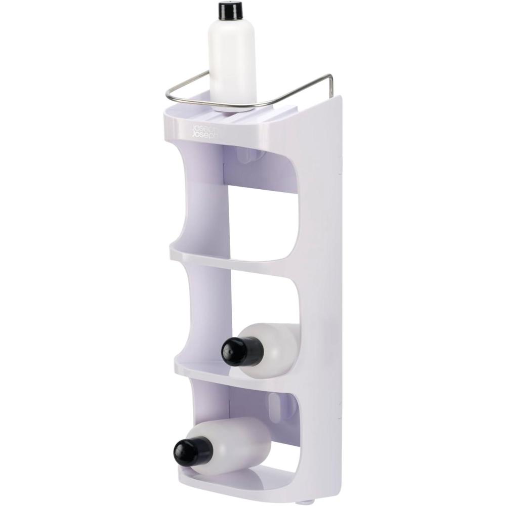 image:imageJoseph Joseph 70563 Capsule Shower Caddy 2tier Compact Shower Shelf White4 Tier