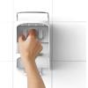 Joseph Joseph 70563 Capsule Shower Caddy 2-tier Compact Shower Shelf, White(2 Tier)
