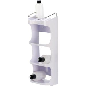 Joseph Joseph 70563 Capsule Shower Caddy 2-tier Compact Shower Shelf, White(4 Tier)