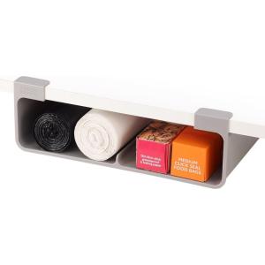 Joseph Joseph CupboardStore Under Shelf Storage Film, Foil and Bag Organizer, for Larger Rolls and Boxes, Fits Kitchen Units Over 13 in Wide, Large(Large)